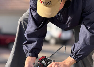 Caulking-Roof-to-stop-Critters